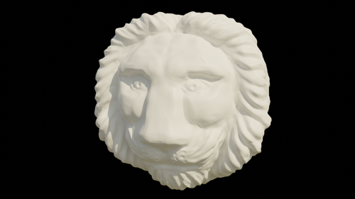 Lion's head - sculpture preview image